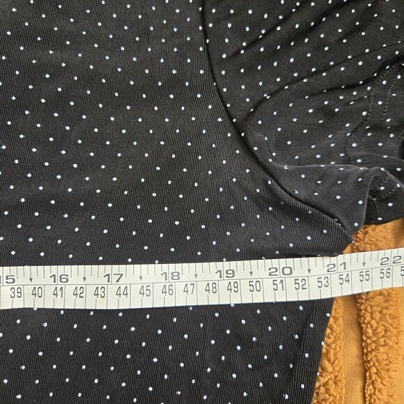 Ronni Nicole Vintage 90s Preppy Classic Polka Dot Button-Up Midi Shirt Dress 14 - Picture 10 of 12